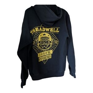 Treadwell Motorcycle Black Hoodie with Gold Graphic - M